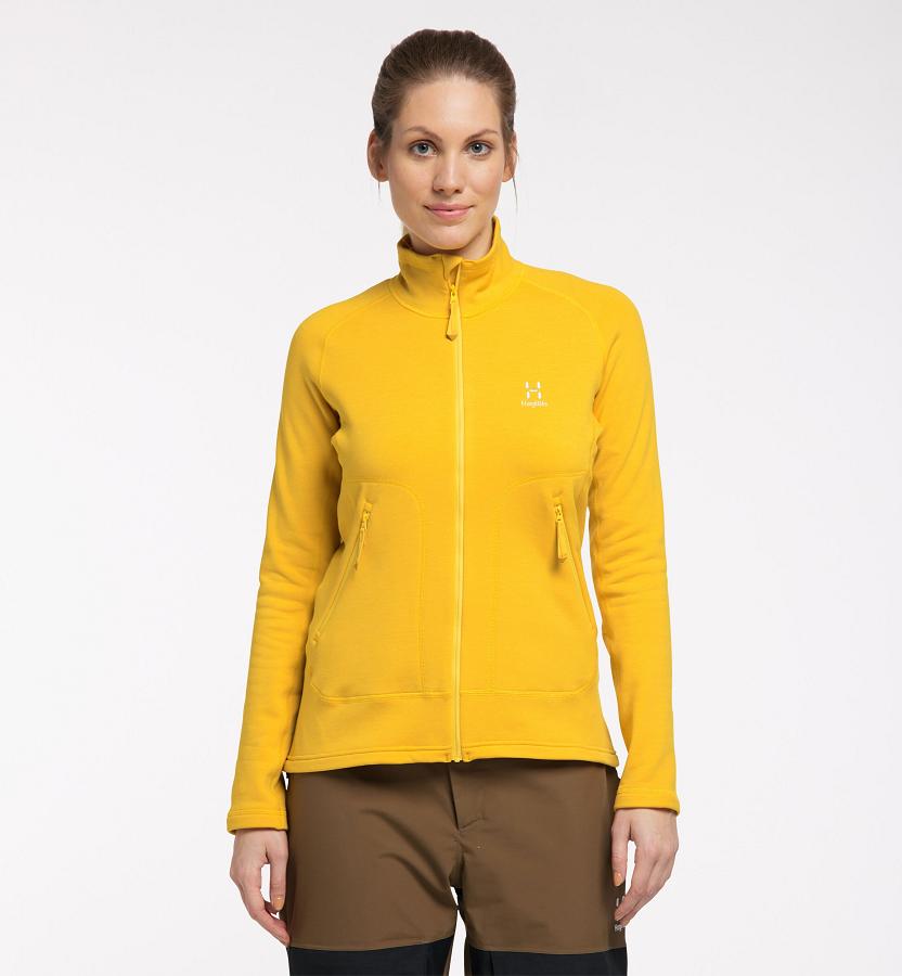 Haglöfs Womens Heron Fleece Yellow New Zealand 83629CKIW